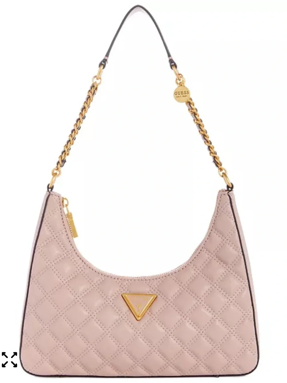 NEW GUESS GIULLY QUILTED TOP ZIP SHOULDER BAG